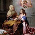 Saint Anne teaching the Virgin to read